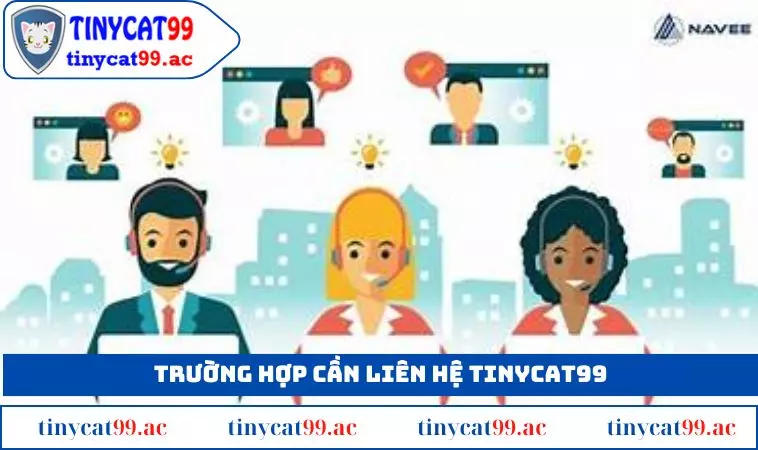 Các trường hợp cần liên hệ TINYCAT99